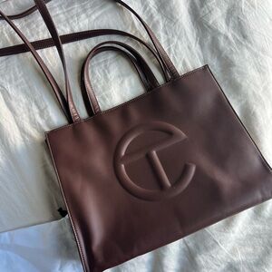 Telfar Medium Chocolate Brown Shopper Bag